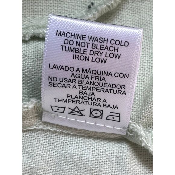 Stitch + Feather Linen Sage Green Blazer Size M Essential Formal Lagenlook - Picture 8 of 9